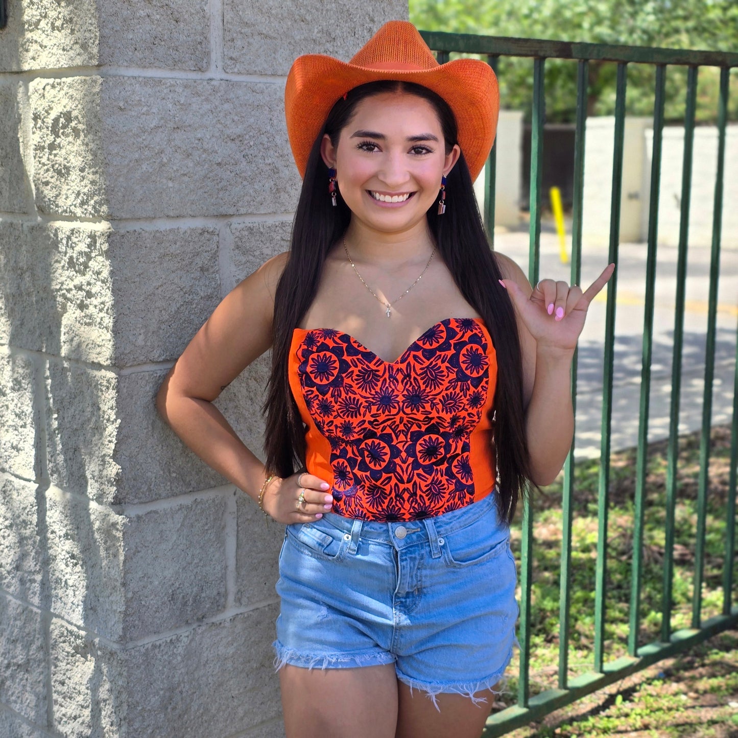 GD Corset Orange Addie Grace Boutique