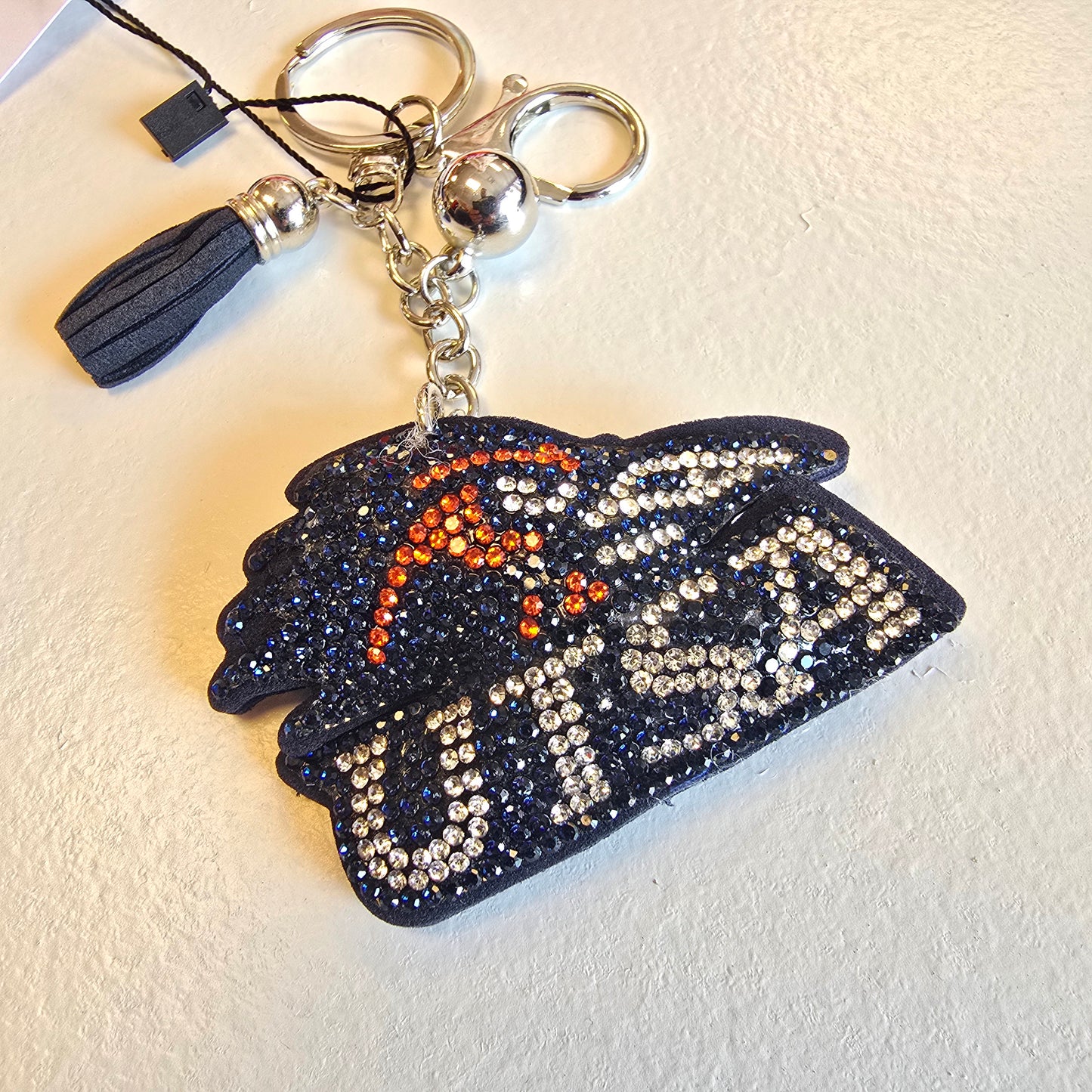 Roadrunner Rhinestone Bag Charm