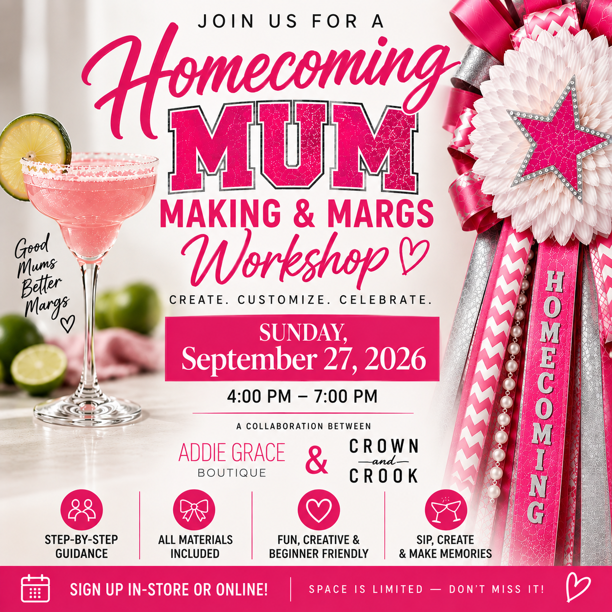 Mum Making Workshop Sept 27