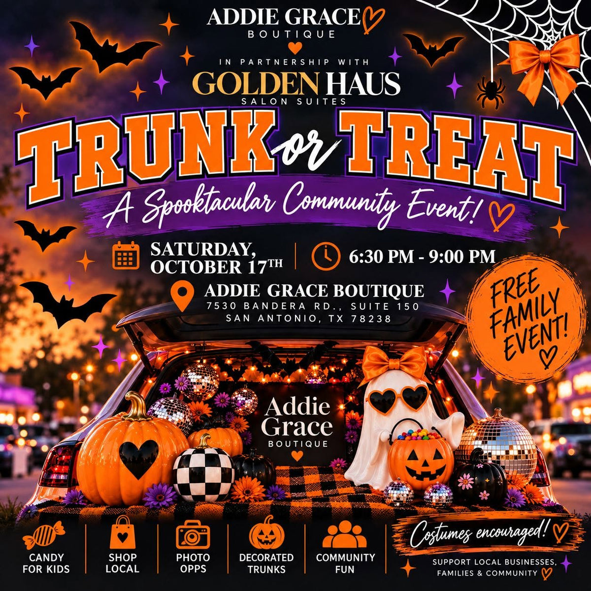 TRUNK OR TREAT: A Spooktacular Community Event!