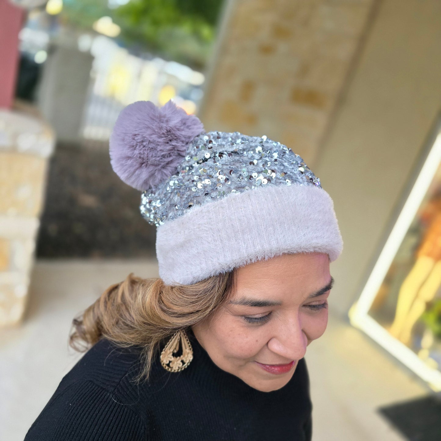 Sequins Beanie  Addie Grace Boutique