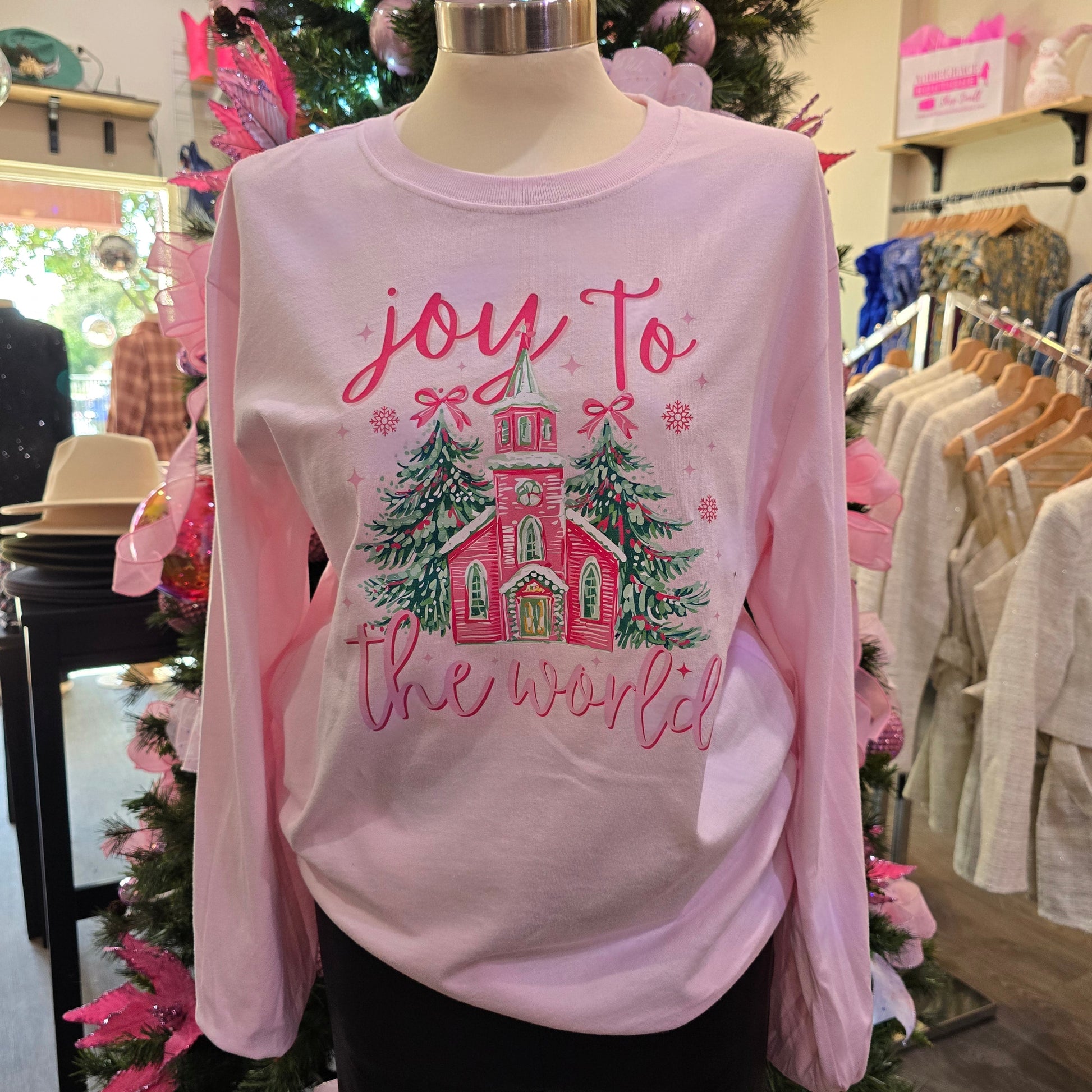 Joy To The World Tee  Addie Grace Boutique