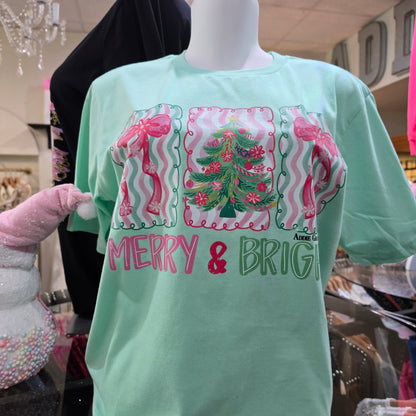 Christmas Merry & Bright Tshirt