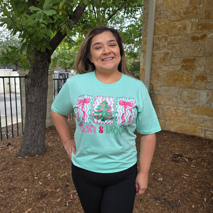 Christmas Merry & Bright Tshirt