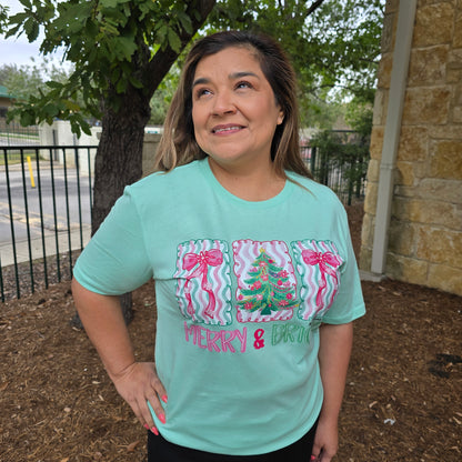 Christmas Merry & Bright Tshirt