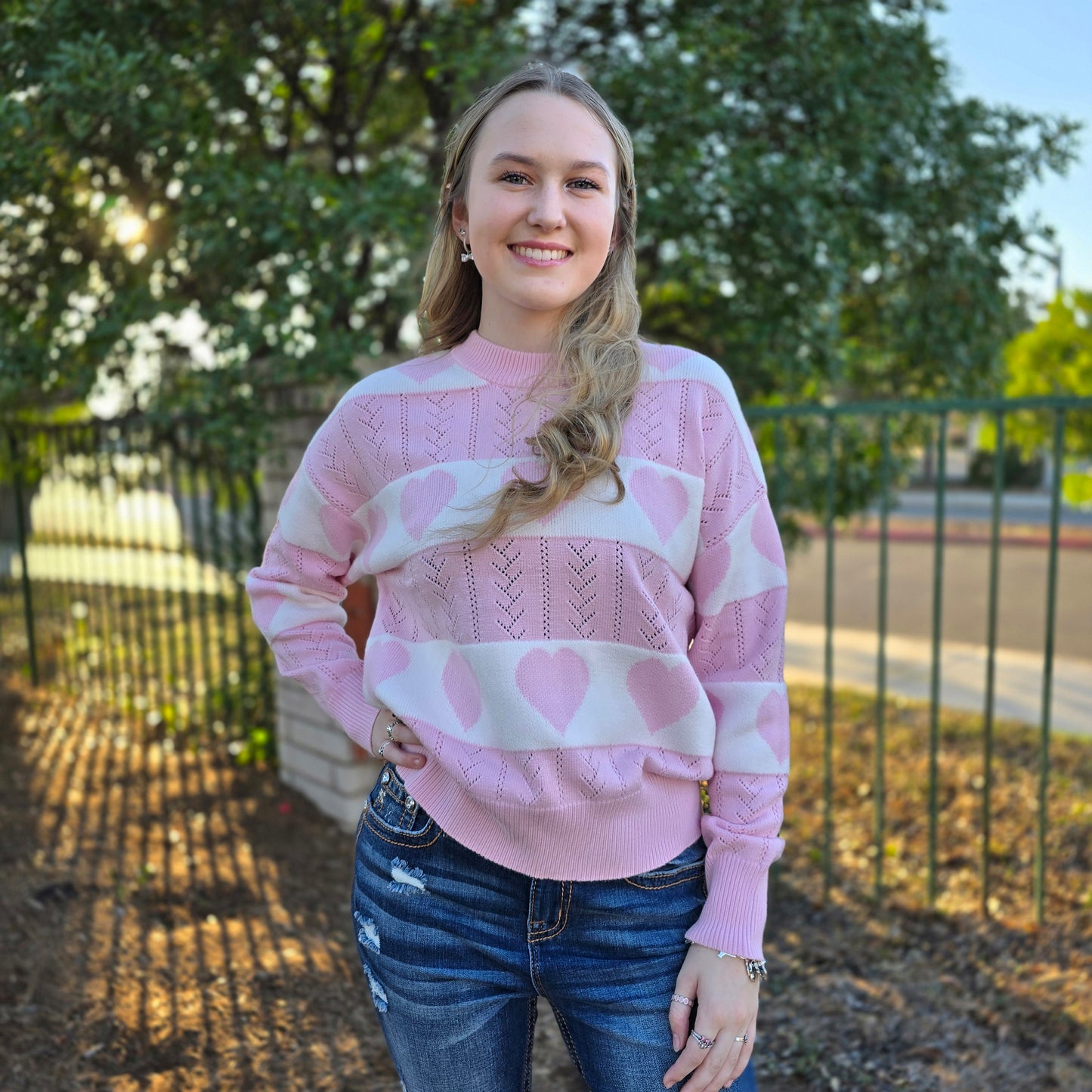 Heart Pink Sweater