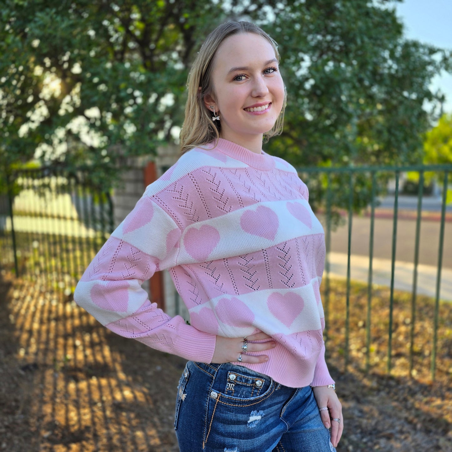 Heart Pink Sweater