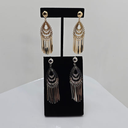 Layered Teardrop Fringe Earrings  Addie Grace Boutique