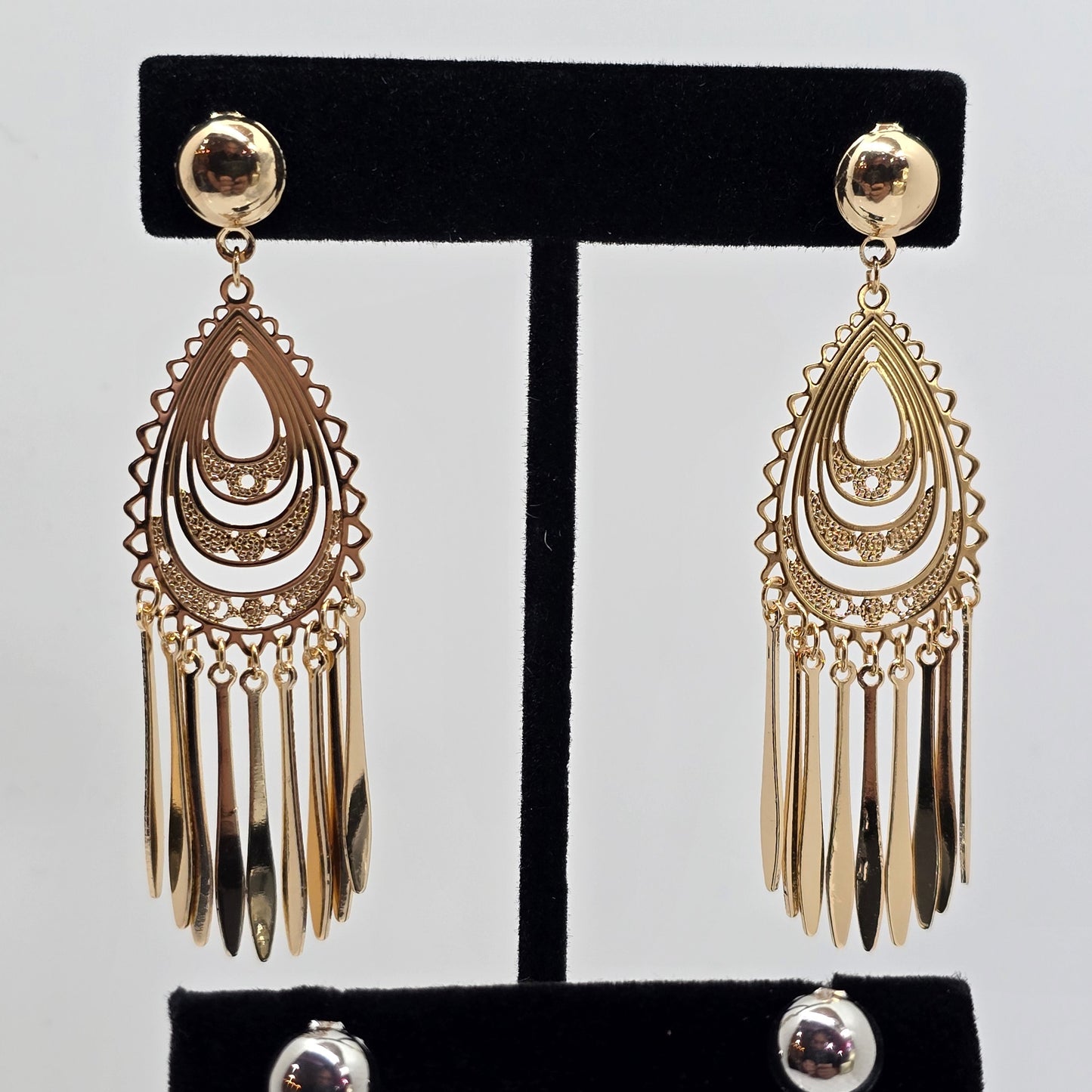 Layered Teardrop Fringe Earrings  Addie Grace Boutique