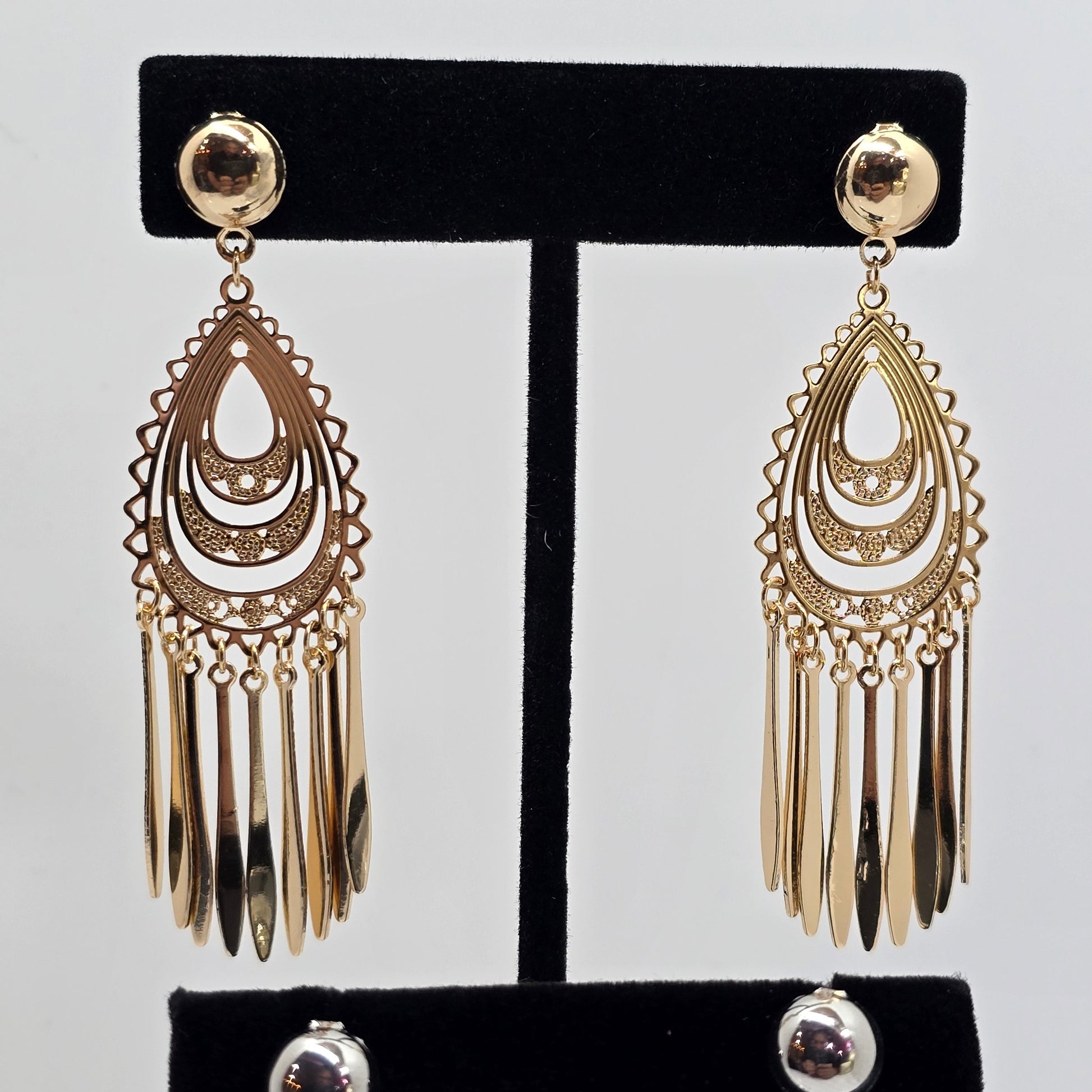 Layered Teardrop Fringe Earrings  Addie Grace Boutique