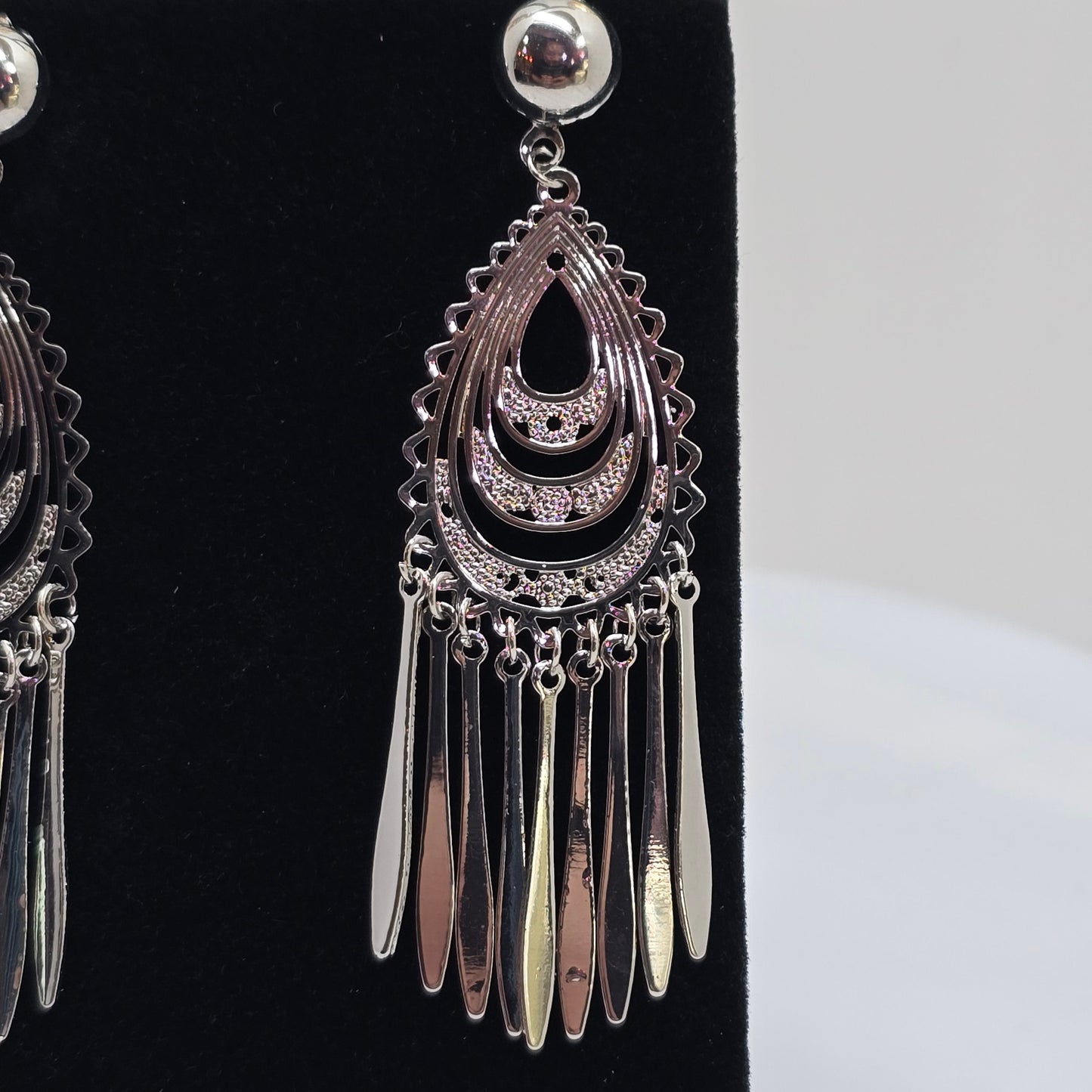 Layered Teardrop Fringe Earrings  Addie Grace Boutique