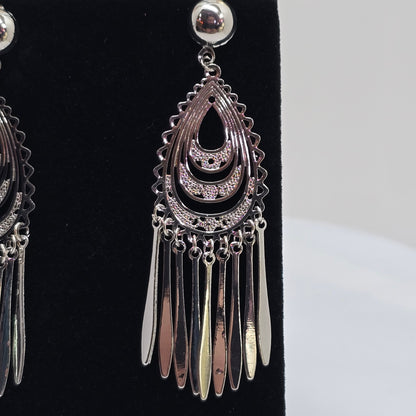 Layered Teardrop Fringe Earrings  Addie Grace Boutique