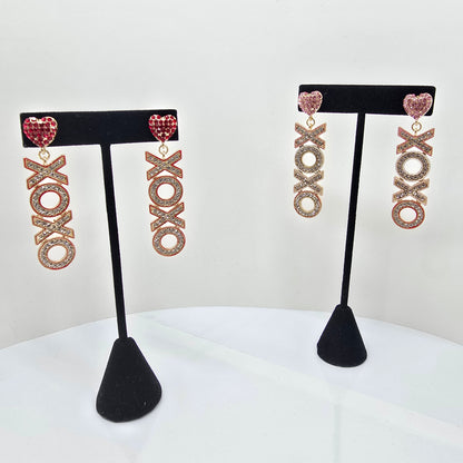 XOXO Crystal Earrings  Addie Grace Boutique