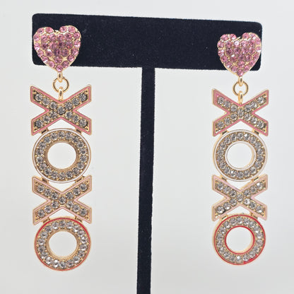 XOXO Crystal Earrings  Addie Grace Boutique