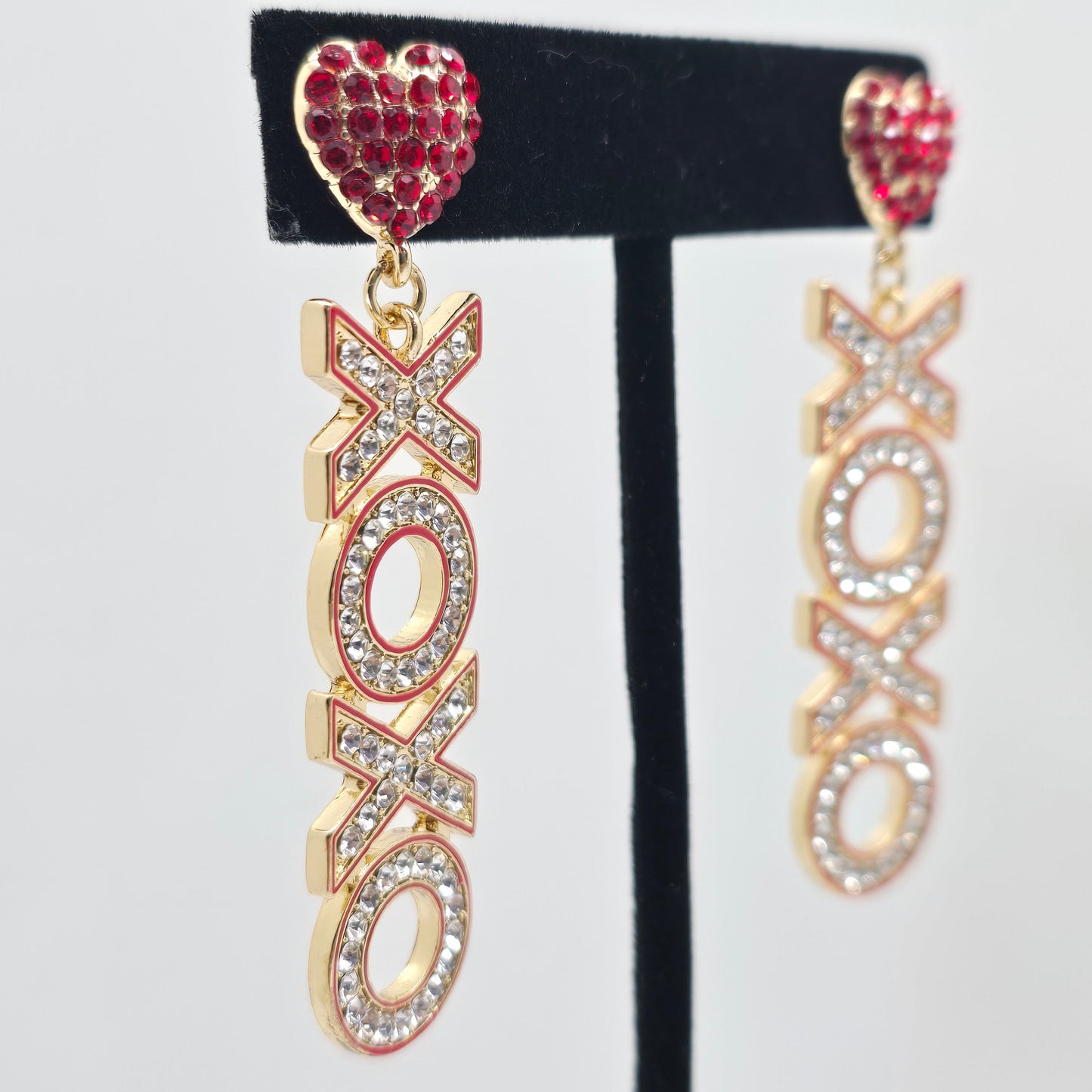 XOXO Crystal Earrings  Addie Grace Boutique
