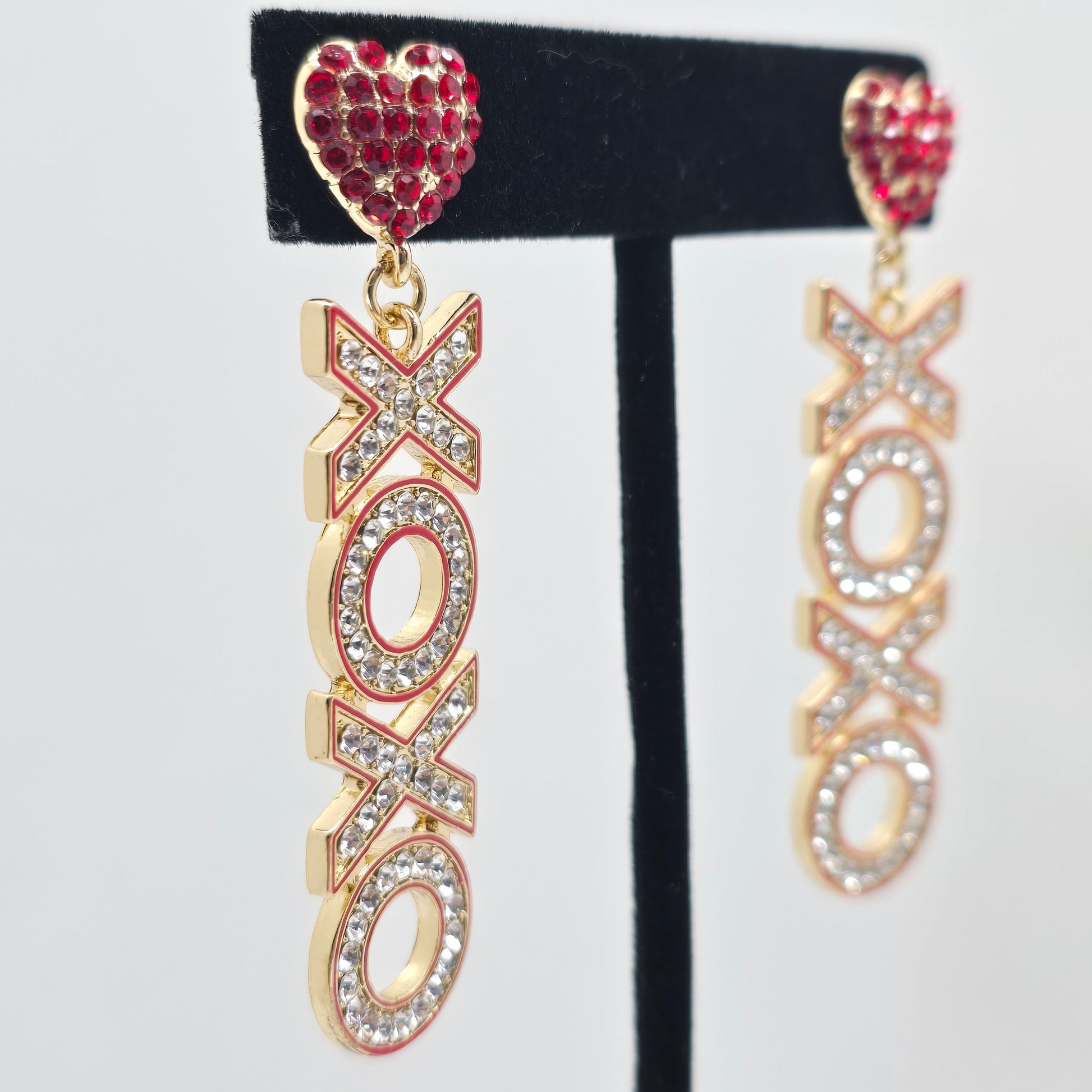 XOXO Crystal Earrings  Addie Grace Boutique