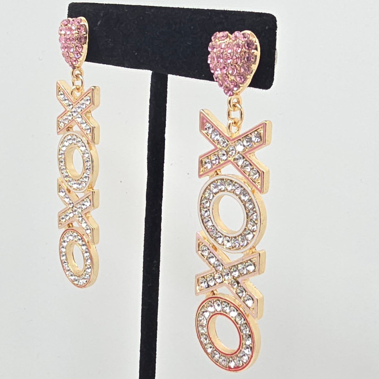 XOXO Crystal Earrings  Addie Grace Boutique