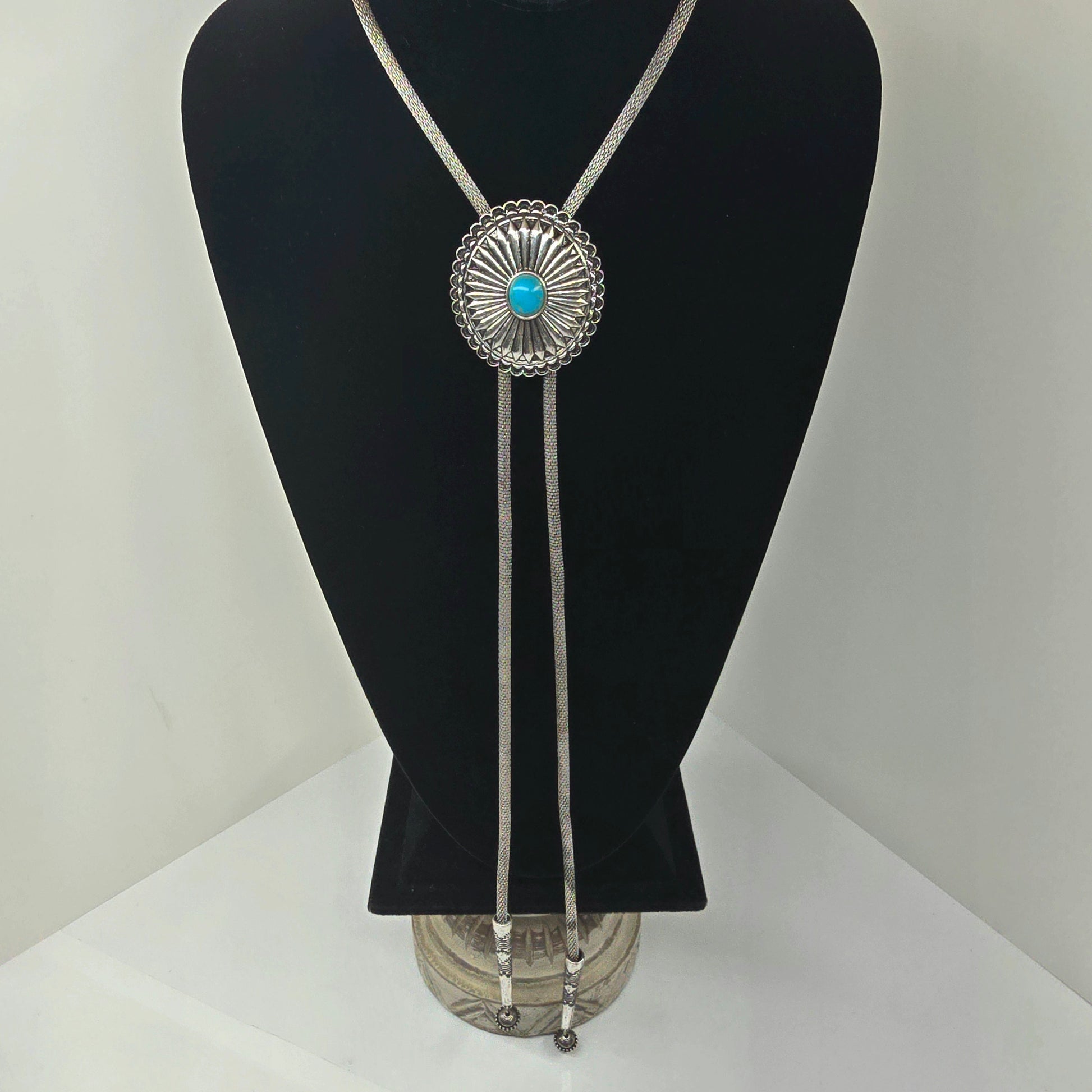 Sunburst-Style Medallion Bolo  Addie Grace Boutique