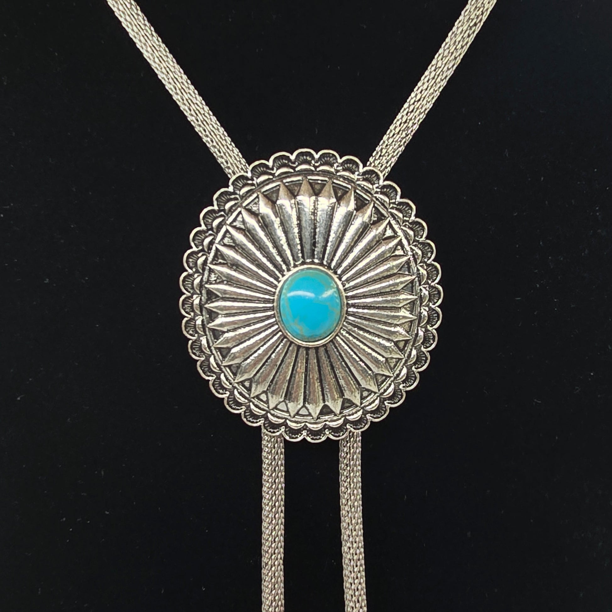 Sunburst-Style Medallion Bolo  Addie Grace Boutique