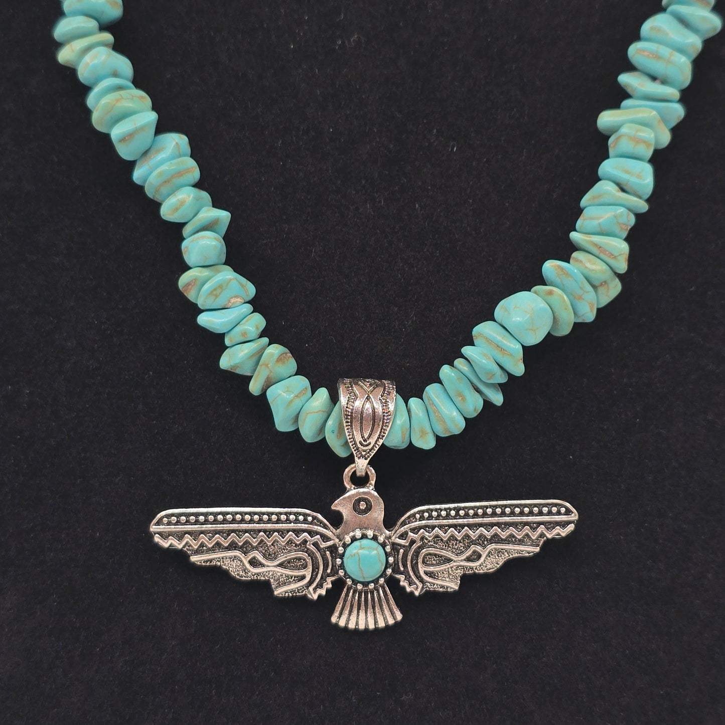 Thunderbird Turquoise Necklace & Stud Earring Set  Addie Grace Boutique