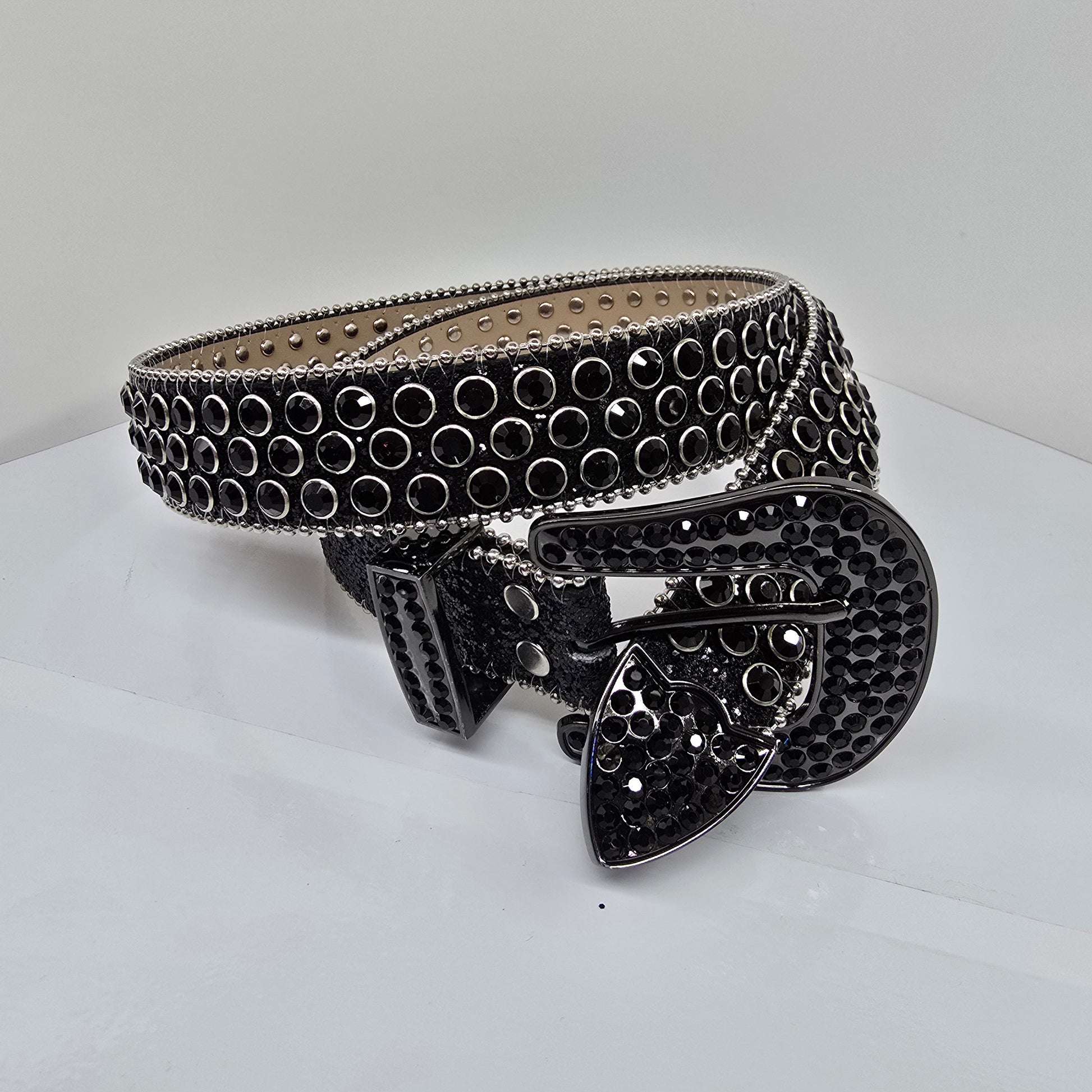 Black Rhinestone Belt - AddieGraceBoutique -