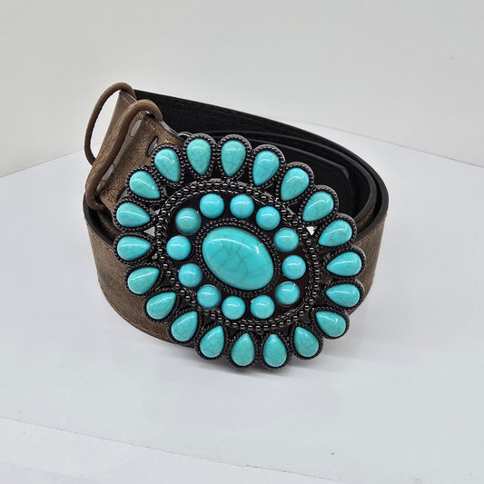 Turquoise Buckle Belt