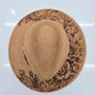 The Rosewood Scroll Burned Rancher Hat  Addie Grace Boutique