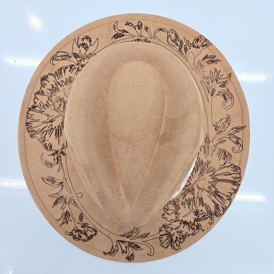 The Meadow Bloom Burned Rancher Hat  Addie Grace Boutique