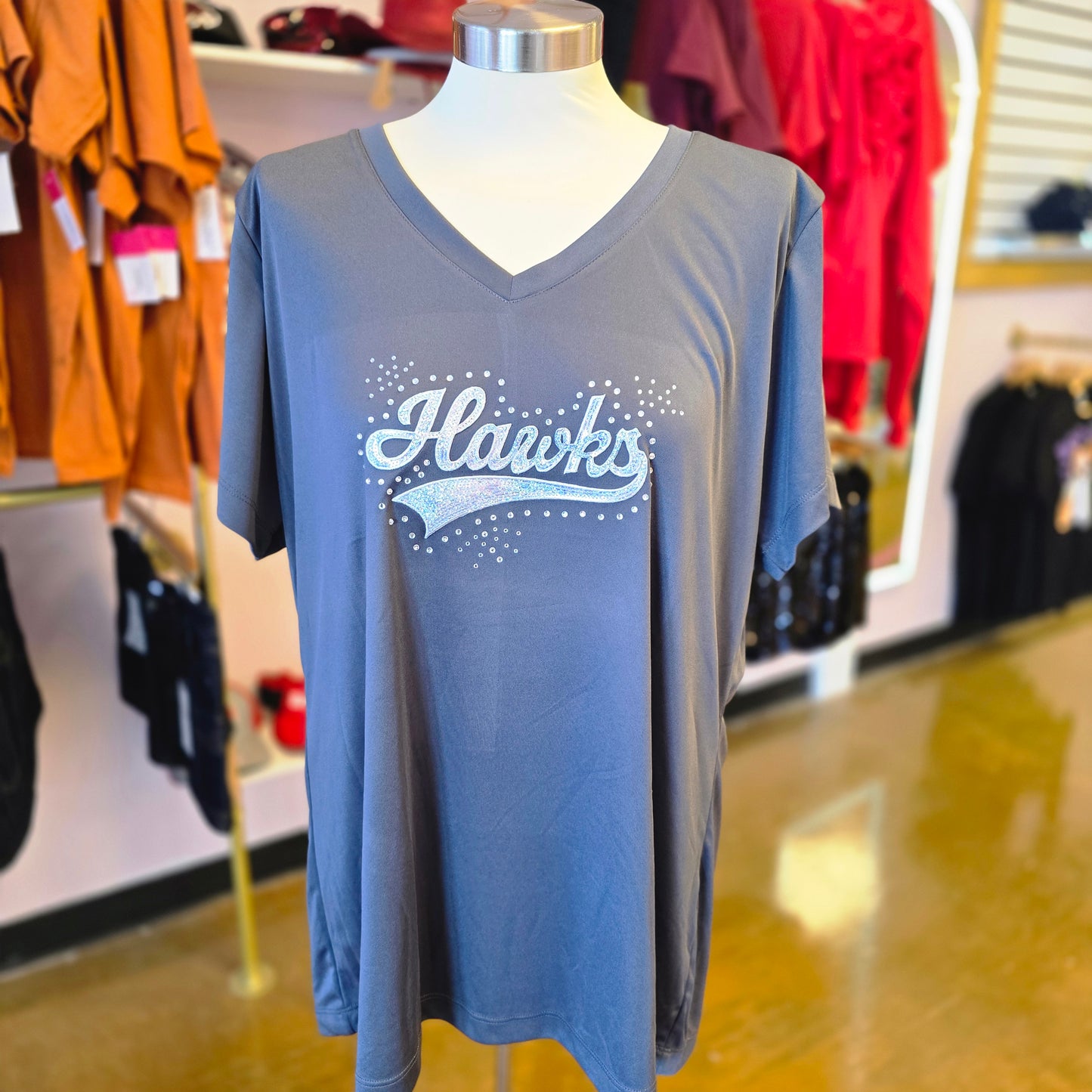 Harlan Hawks V-Neck Game Day Tee