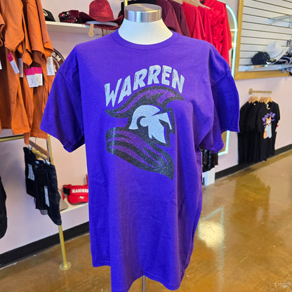 Warren Warriors Glitter Game Day Tee