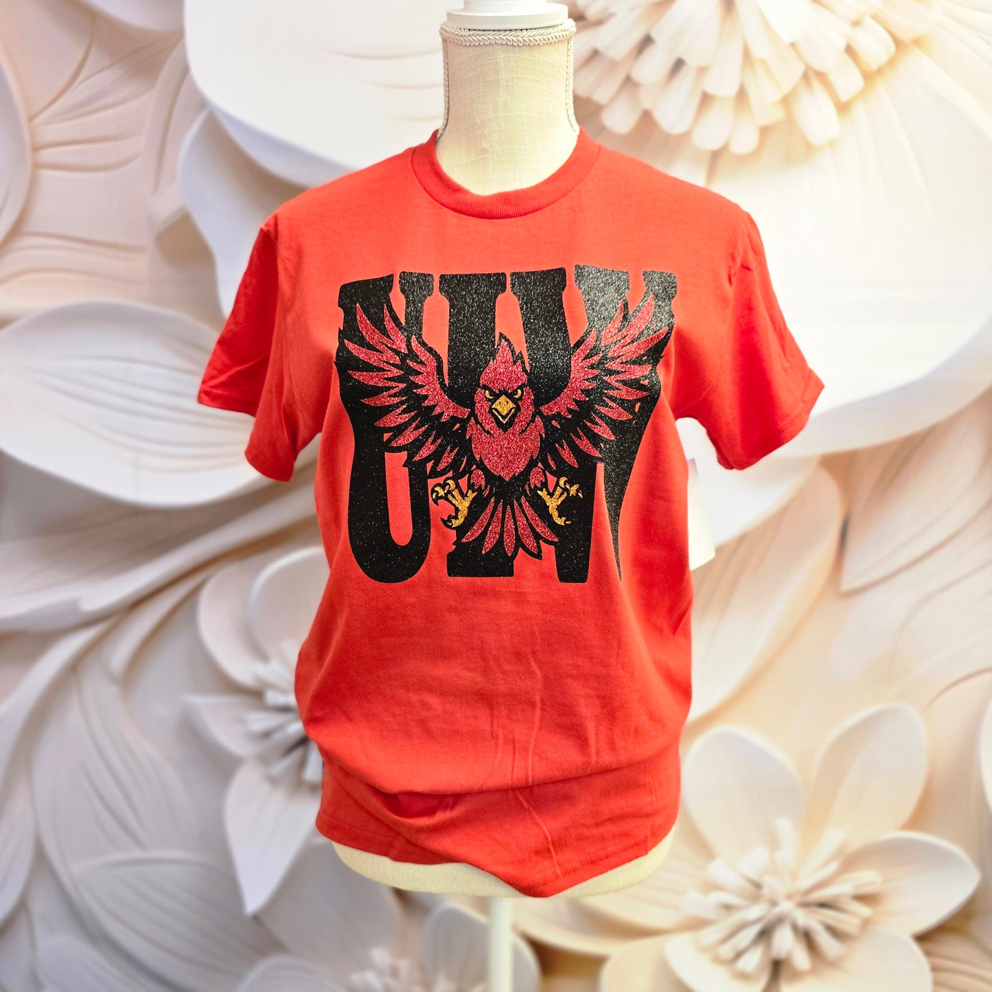 UIW Cardinals All-Glitter Game Day Tee