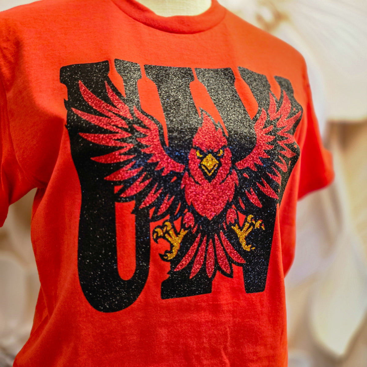 UIW Cardinals All-Glitter Game Day Tee