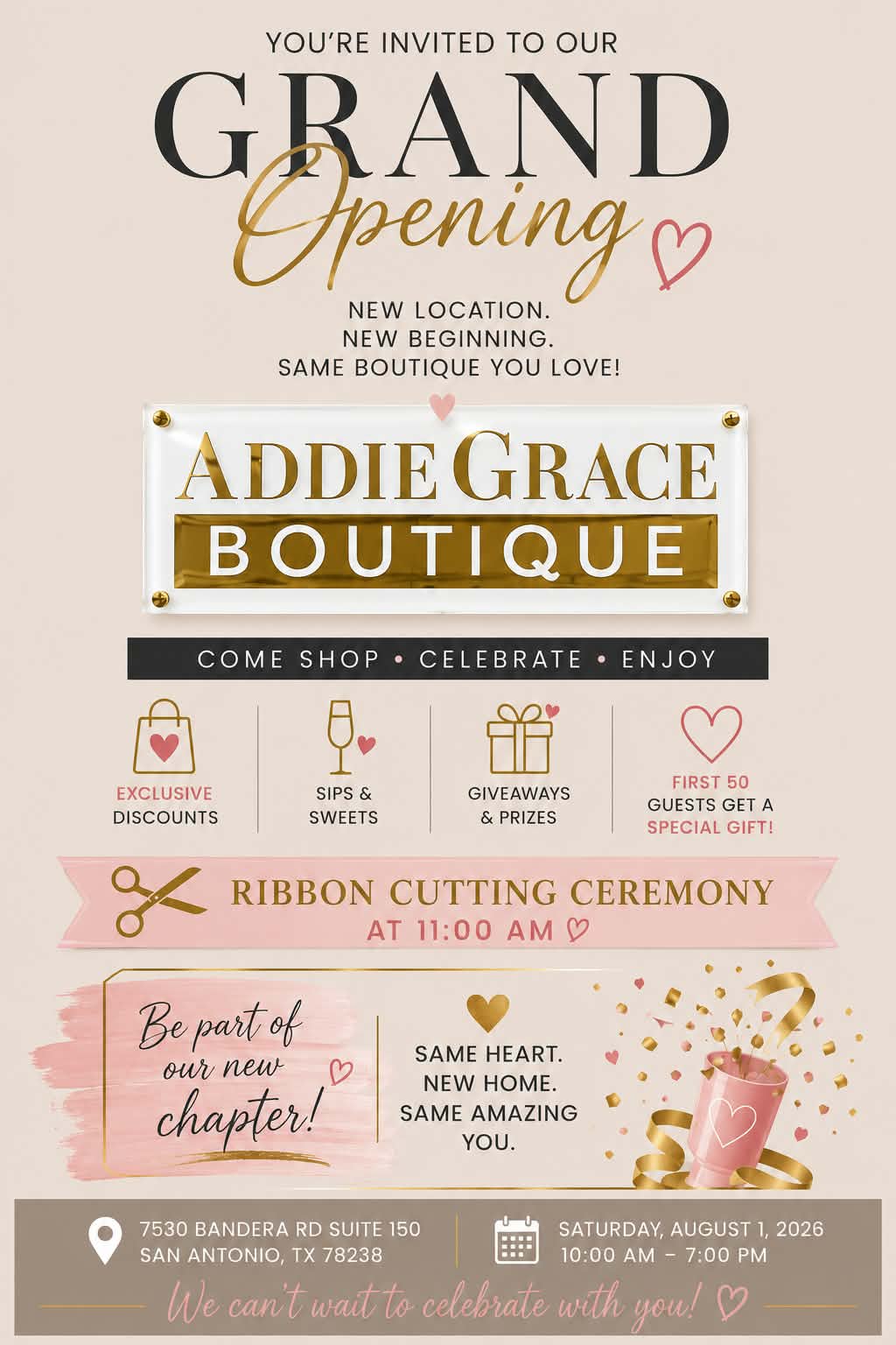 Grand Opening / New Location
