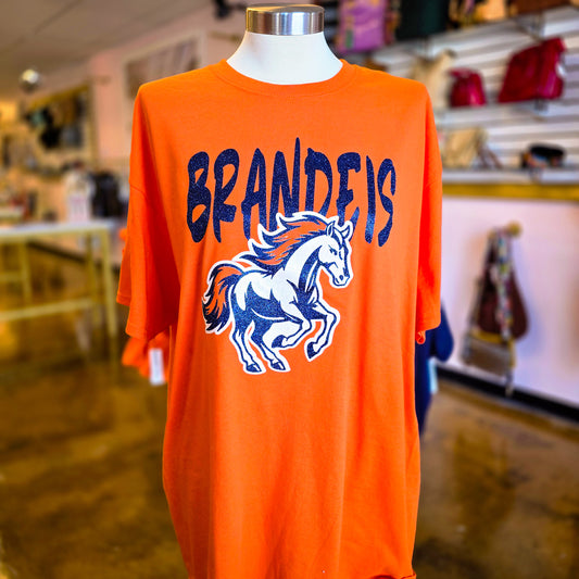 Brandeis Broncos All-Glitter Game Day Tee