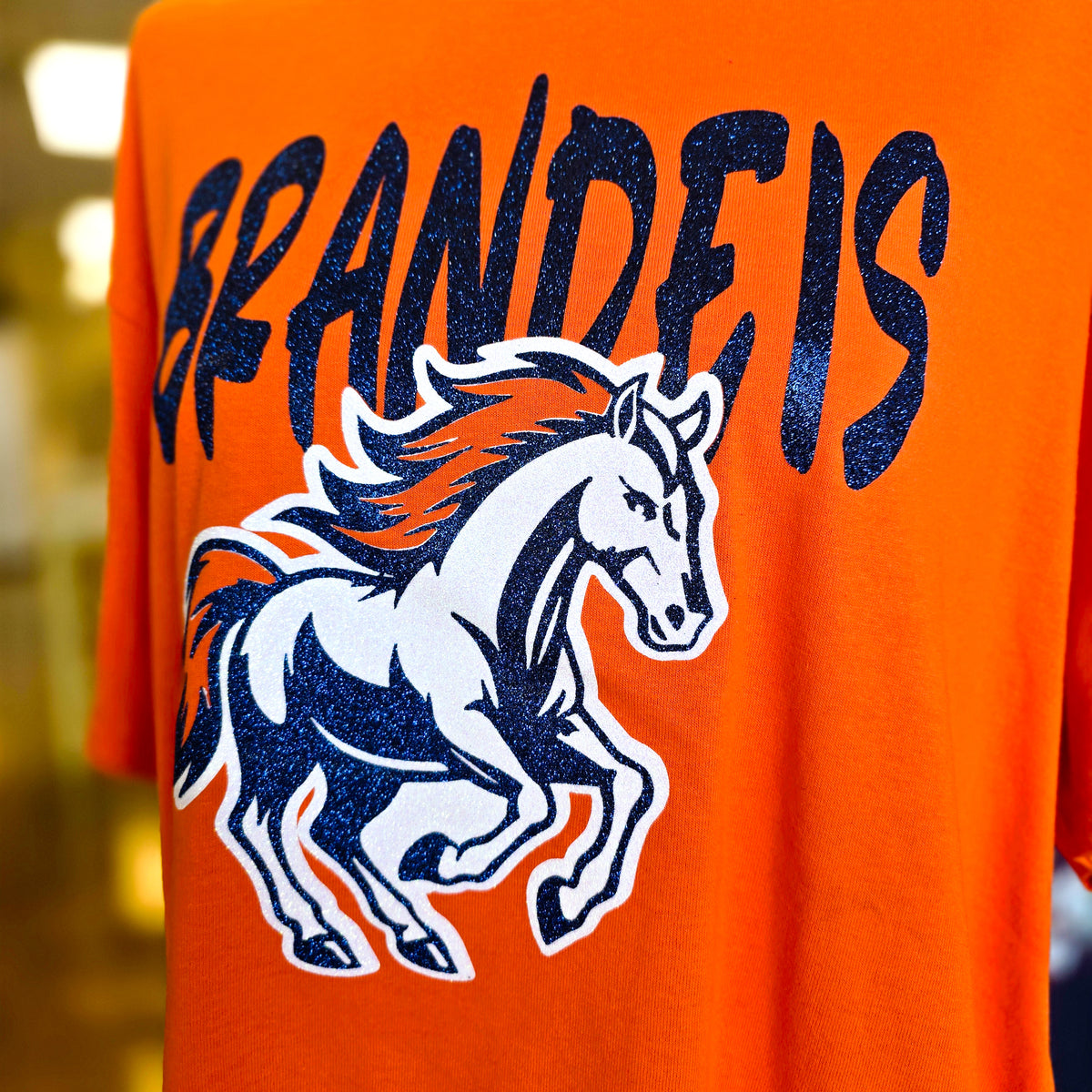 Brandeis Broncos All-Glitter Game Day Tee