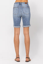 Load image into Gallery viewer, Judy Blue High Rise Cuffed Bermuda Shorts
