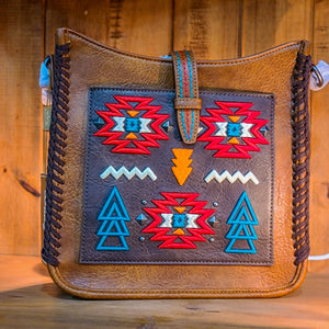 Embroidery Aztec Design Handbag