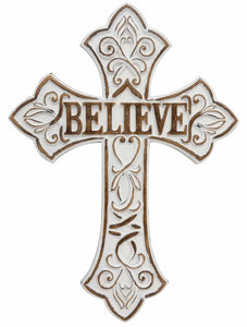 Cross Believe White
