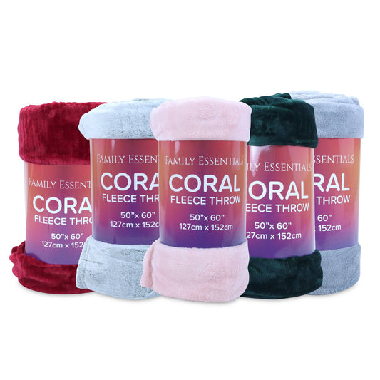 Soft Coral Fleece Blankets - Assorted